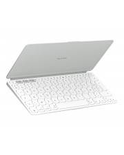 Logitech Keys-To-Go 2 for iPad Tastatur built-in cover kabellos Bluetooth LE AZERTY Französisch Pale Gray