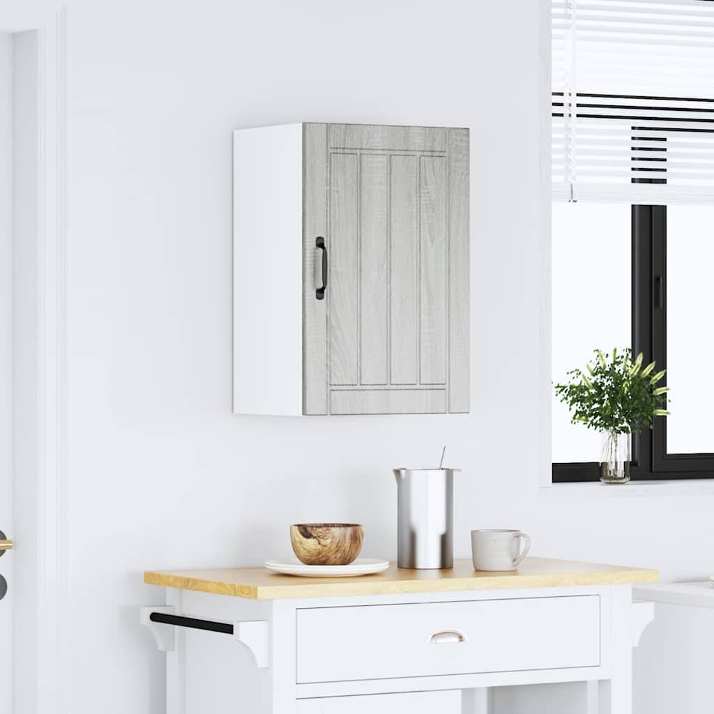 vidaXL Küchen-Hängeschrank Lucca Grau Sonoma Holzwerkstoff