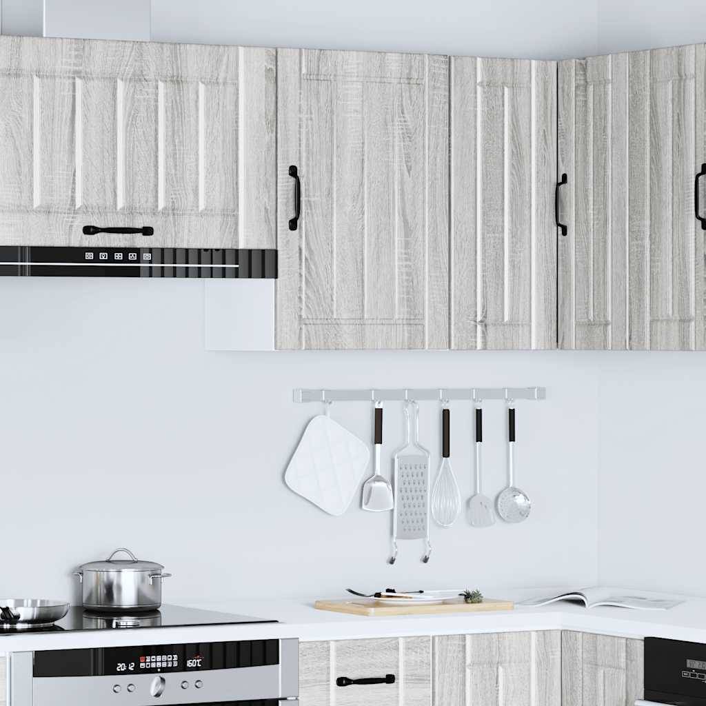 vidaXL Küchen-Hängeschrank Lucca Grau Sonoma Holzwerkstoff