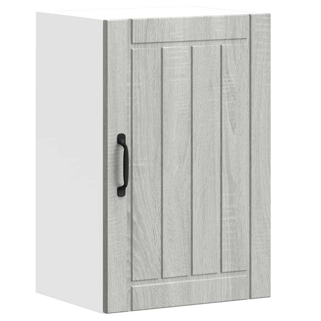vidaXL Küchen-Hängeschrank Lucca Grau Sonoma Holzwerkstoff