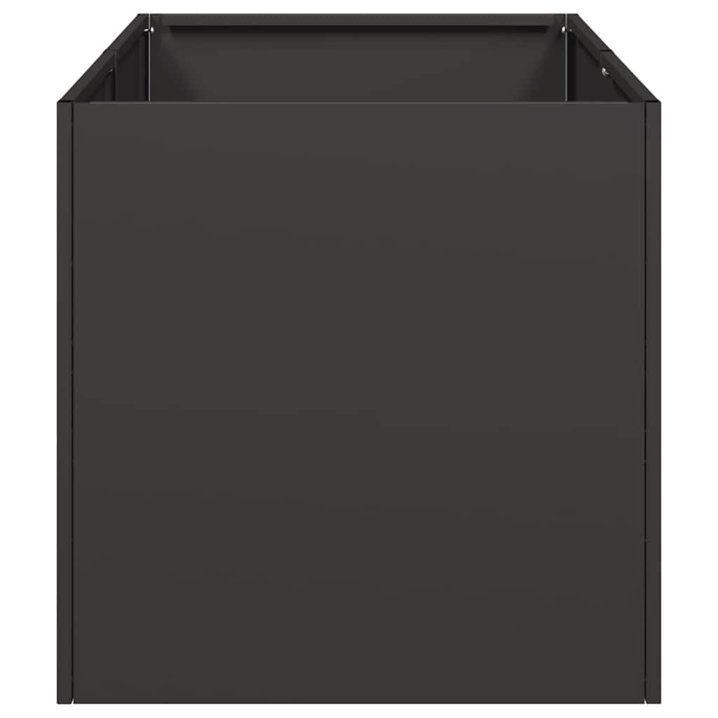 vidaXL Pflanzkübel Schwarz 40x80x40 cm Kaltgewalzter Stahl