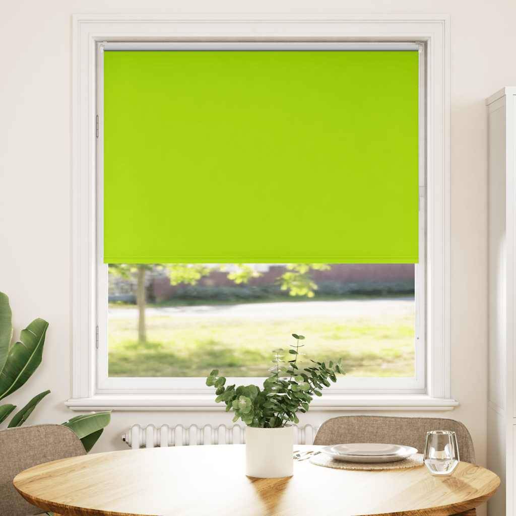 vidaXL Verdunkelungsrollo Grün 115x130cm Stoffbreite 110,7cm Polyester