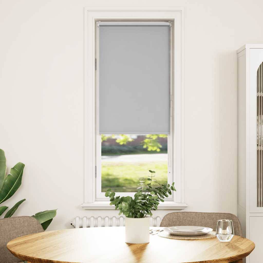 vidaXL Verdunkelungsrollo Hellgrau 60x130 cm Stoffbreite 55,7 cm
