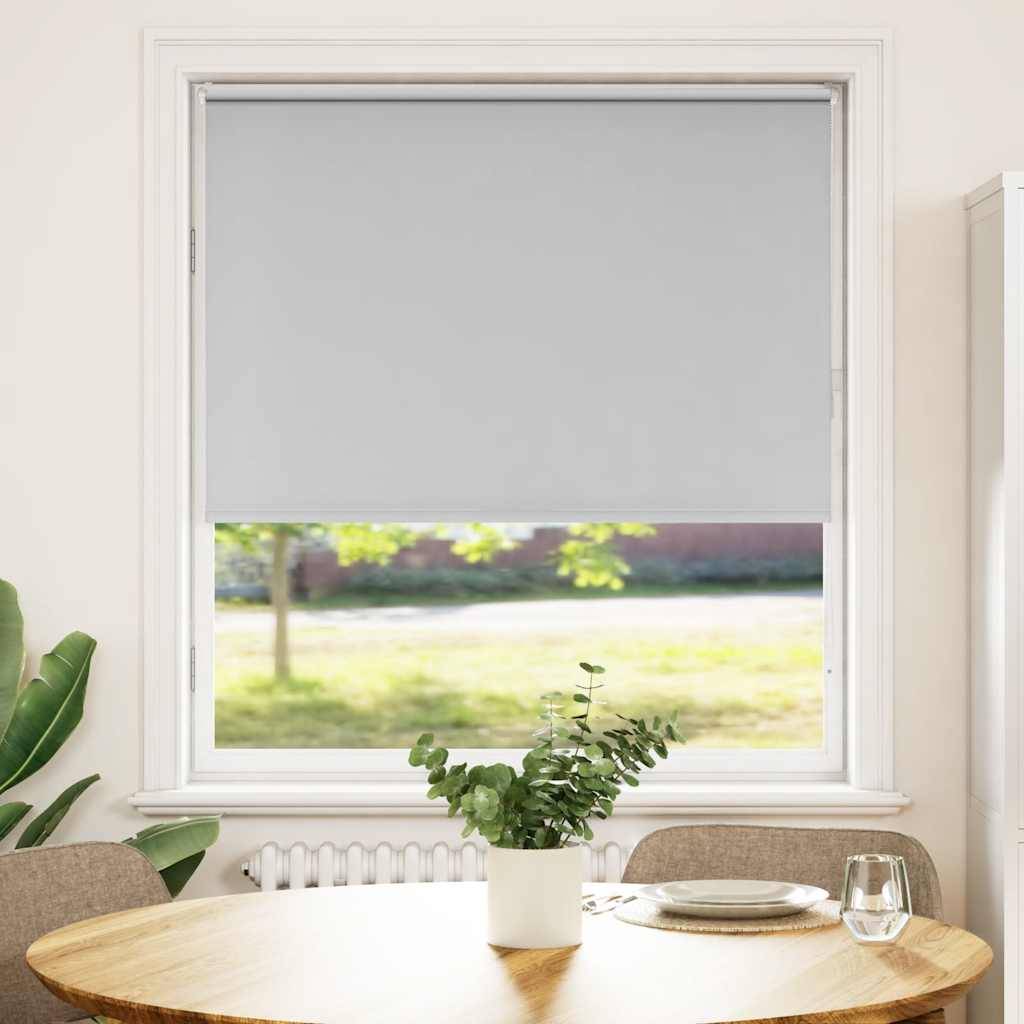 vidaXL Verdunkelungsrollo Hellgrau 115x150cm Stoffbreite 110,7cm