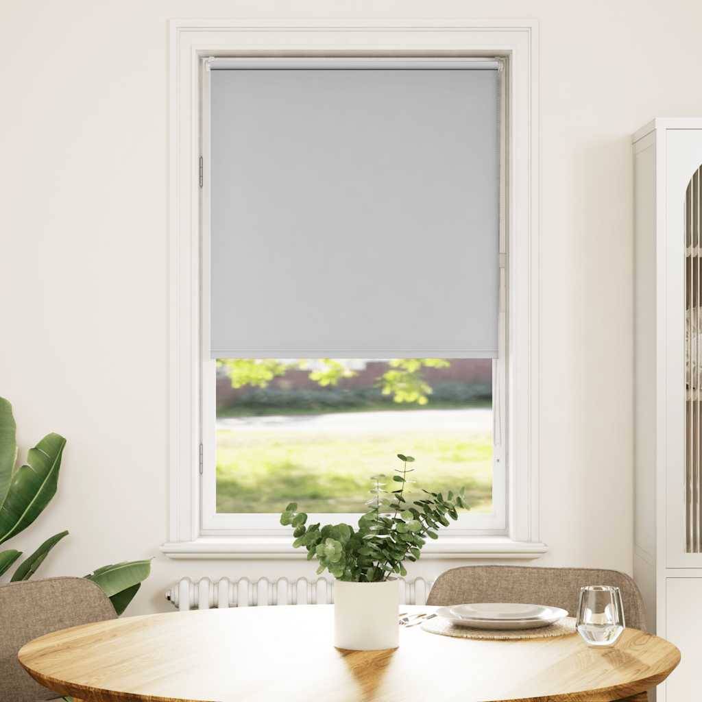 vidaXL Verdunkelungsrollo Hellgrau 65x130 cm Stoffbreite 60,7 cm