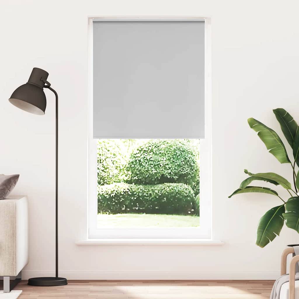 vidaXL Verdunkelungsrollo Hellgrau 110x230cm Stoffbreite 105,7cm