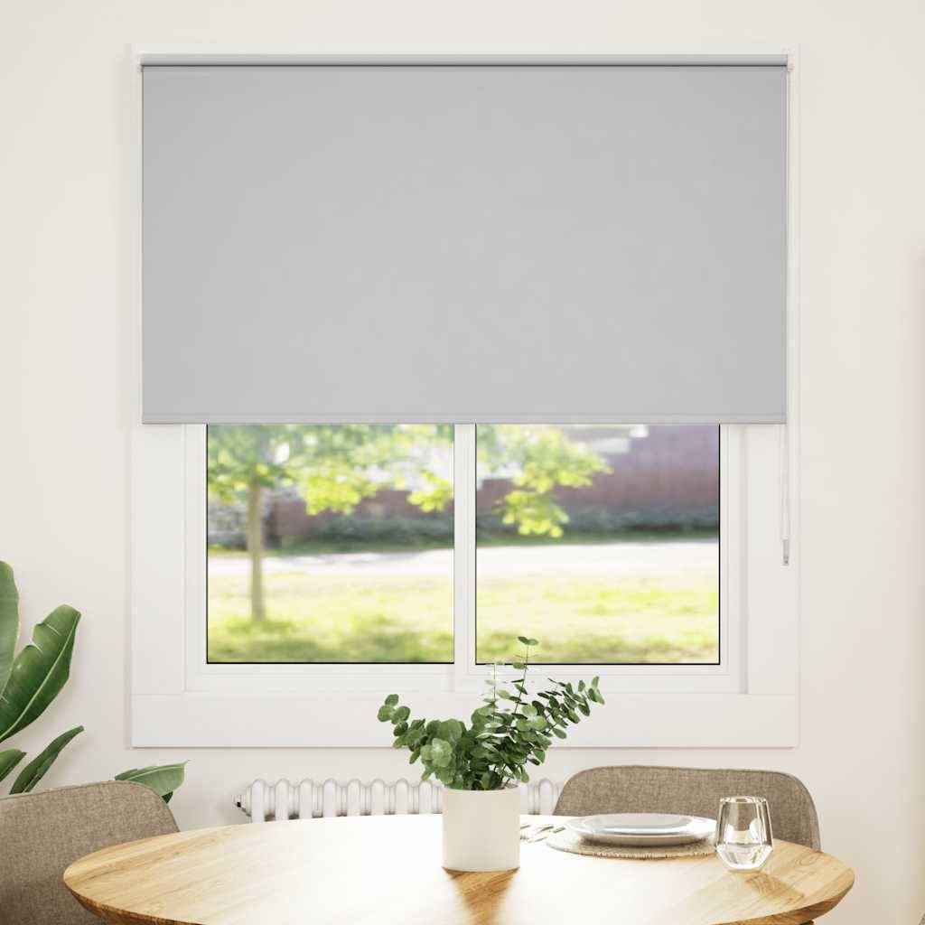 vidaXL Verdunkelungsrollo Hellgrau 135x130cm Stoffbreite 131,6cm