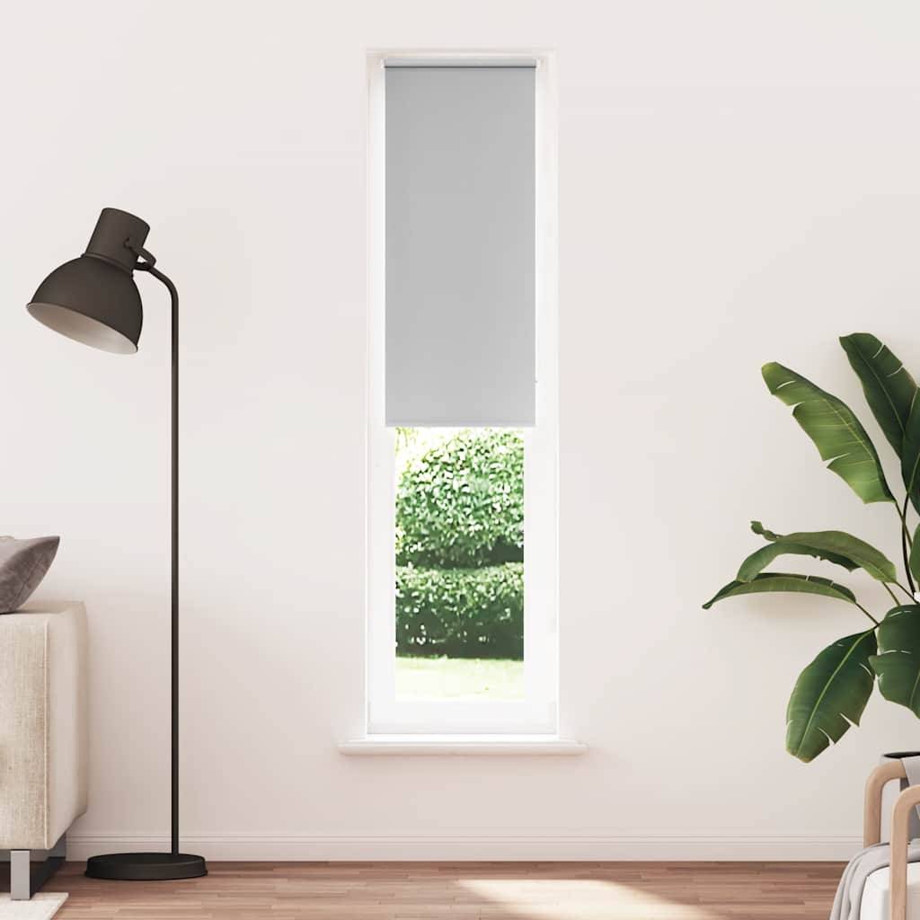 vidaXL Verdunkelungsrollo Hellgrau 50x210 cm Stoffbreite 45,7 cm