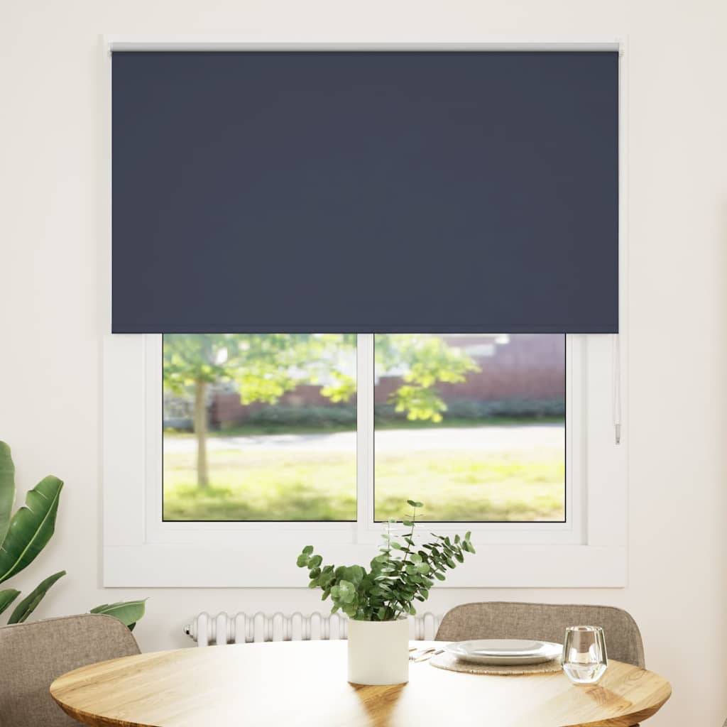 vidaXL Verdunkelungsrollo Marineblau 140x150 cm Stoffbreite 136,6 cm