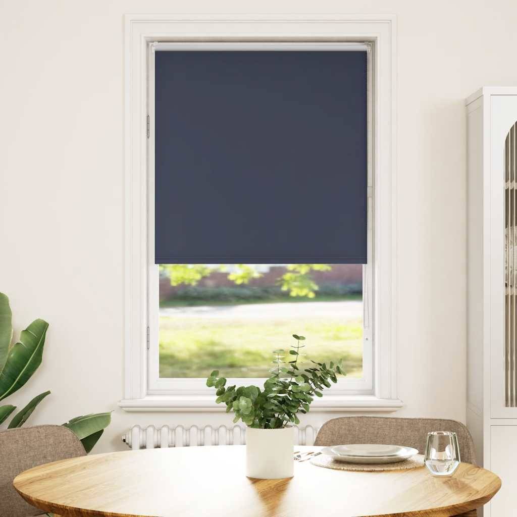 vidaXL Verdunkelungsrollo Marineblau 85x130cm Stoffbreite 80,7 cm