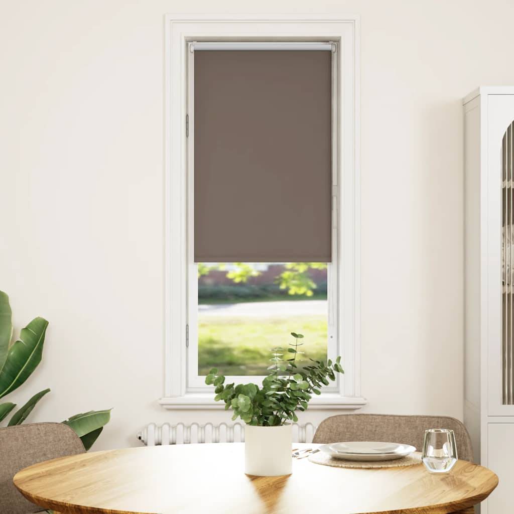 vidaXL Verdunkelungsrollo Kaffeebraun 55x130cm Stoffbreite 50,7 cm