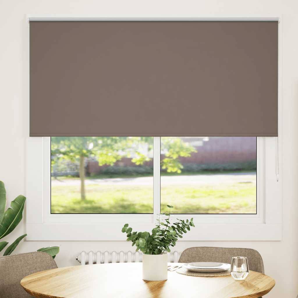 vidaXL Verdunkelungsrollo Kaffeebraun 165x130cm Stoffbreite 161,6cm