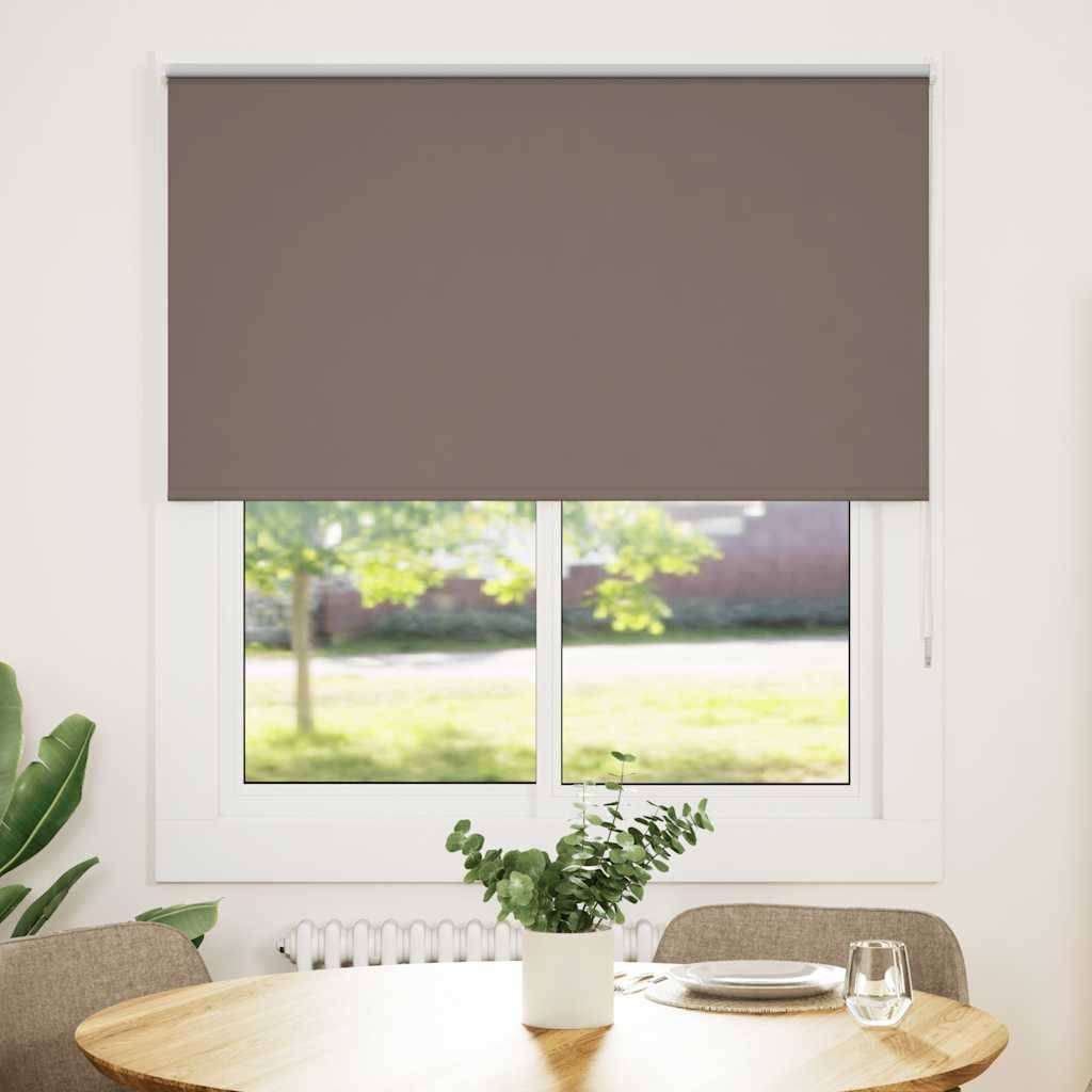 vidaXL Verdunkelungsrollo Kaffeebraun 130x150 cm Stoffbreite 126,6 cm