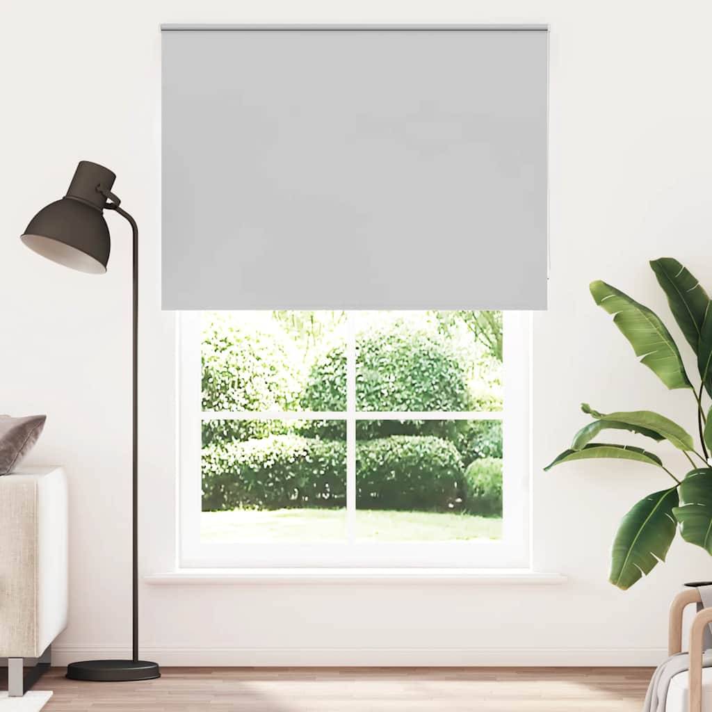 vidaXL Verdunkelungsrollo Hellgrau 145x230cm Stoffbreite 141,6cm