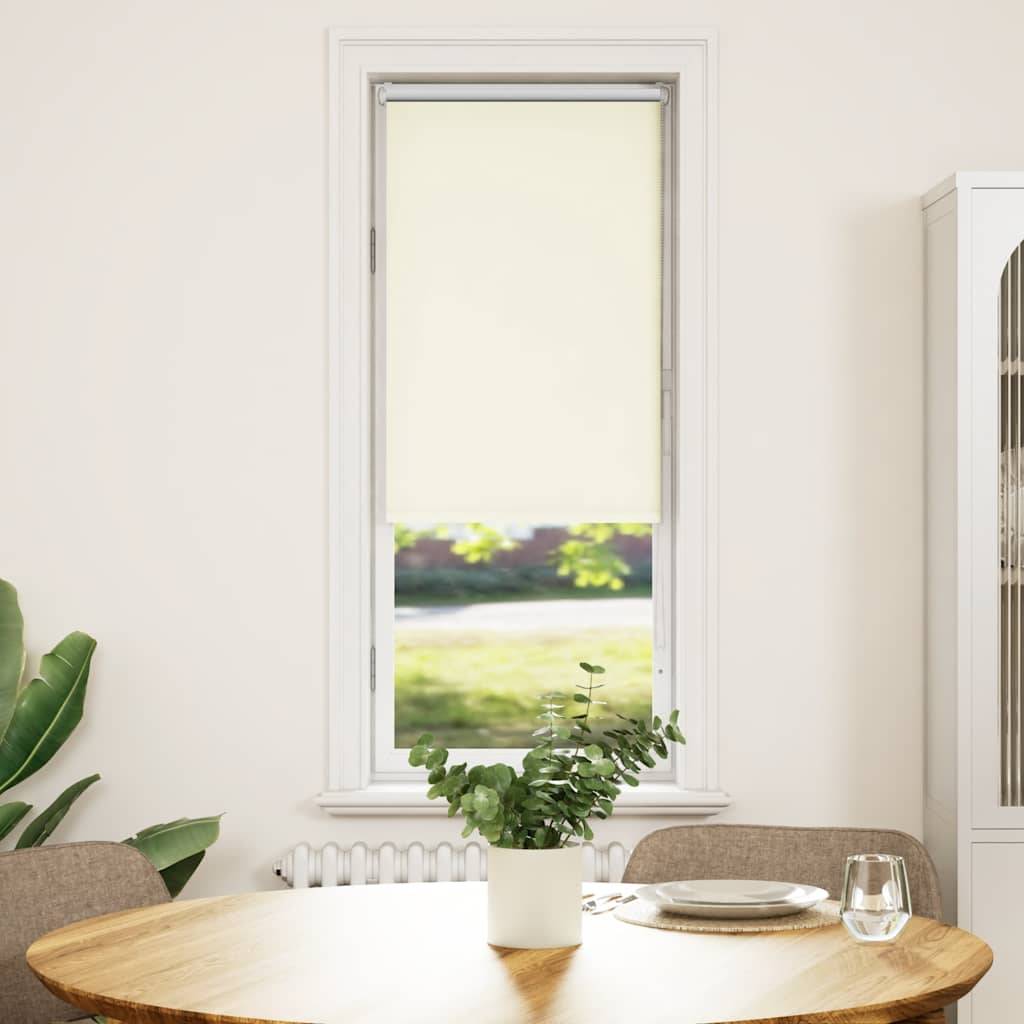 vidaXL Verdunkelungsrollo Cremeweiß 60x150cm Stoffbreite 55,7 cm