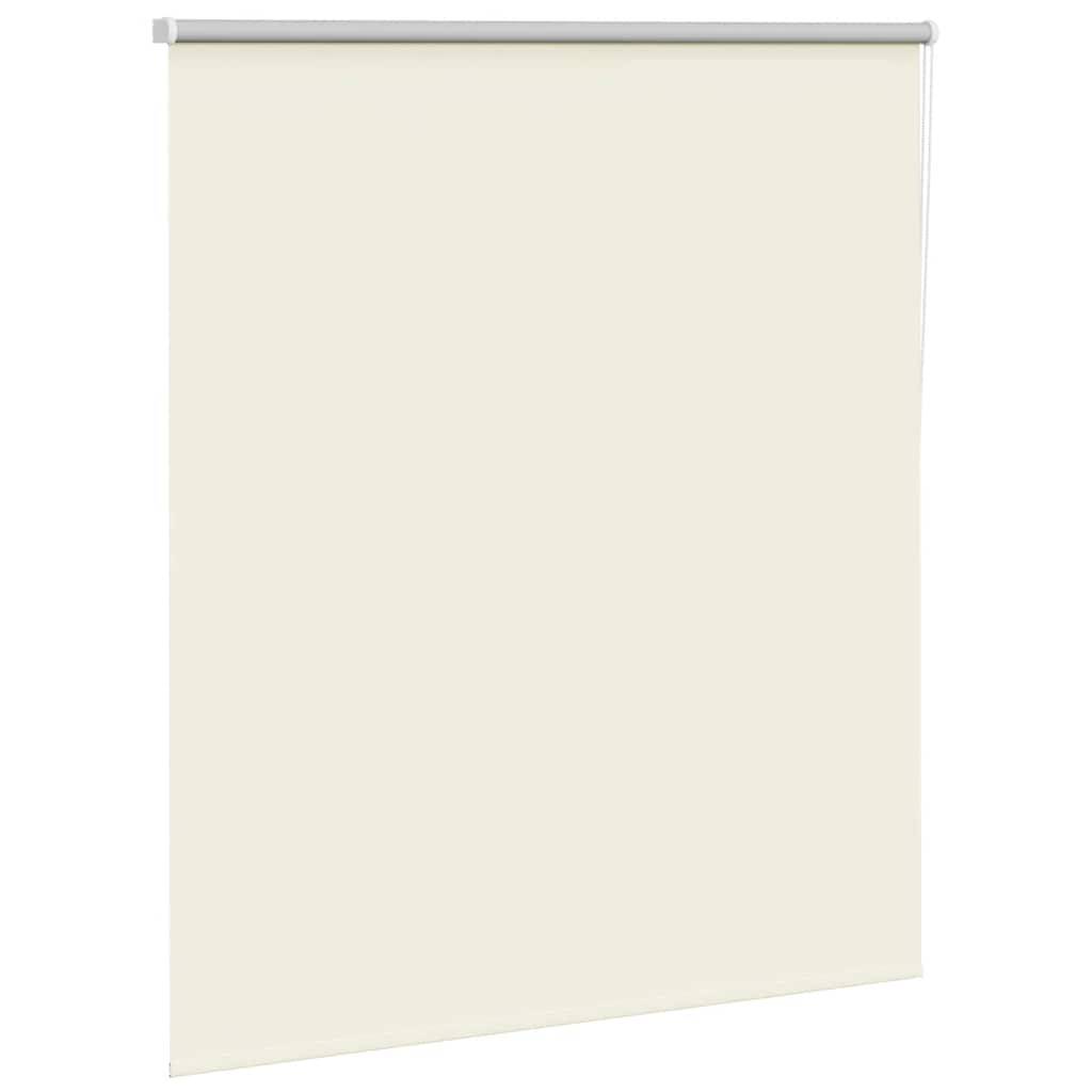 vidaXL Verdunkelungsrollo Cremeweiß 125x130cm Stoffbreite 121,6cm