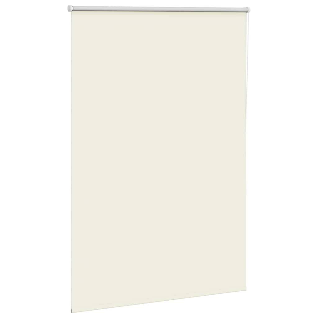 vidaXL Verdunkelungsrollo Cremeweiß 100x150cm Stoffbreite 95,7cm