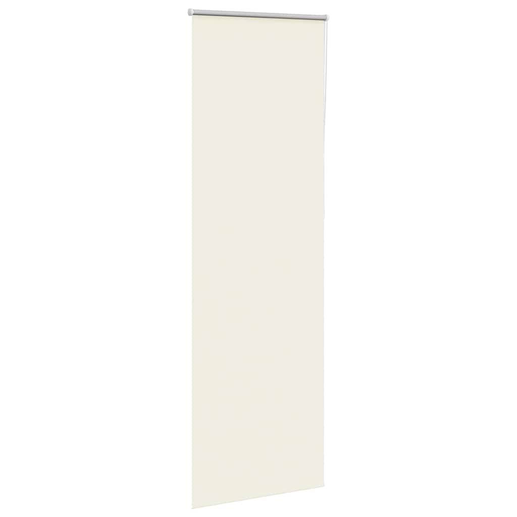 vidaXL Verdunkelungsrollo Cremeweiß 65x230cm Stoffbreite 60,7 cm