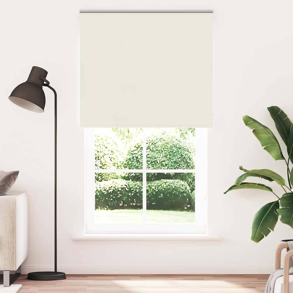 vidaXL Verdunkelungsrollo Cremeweiß 120x210cm Stoffbreite 116,6cm