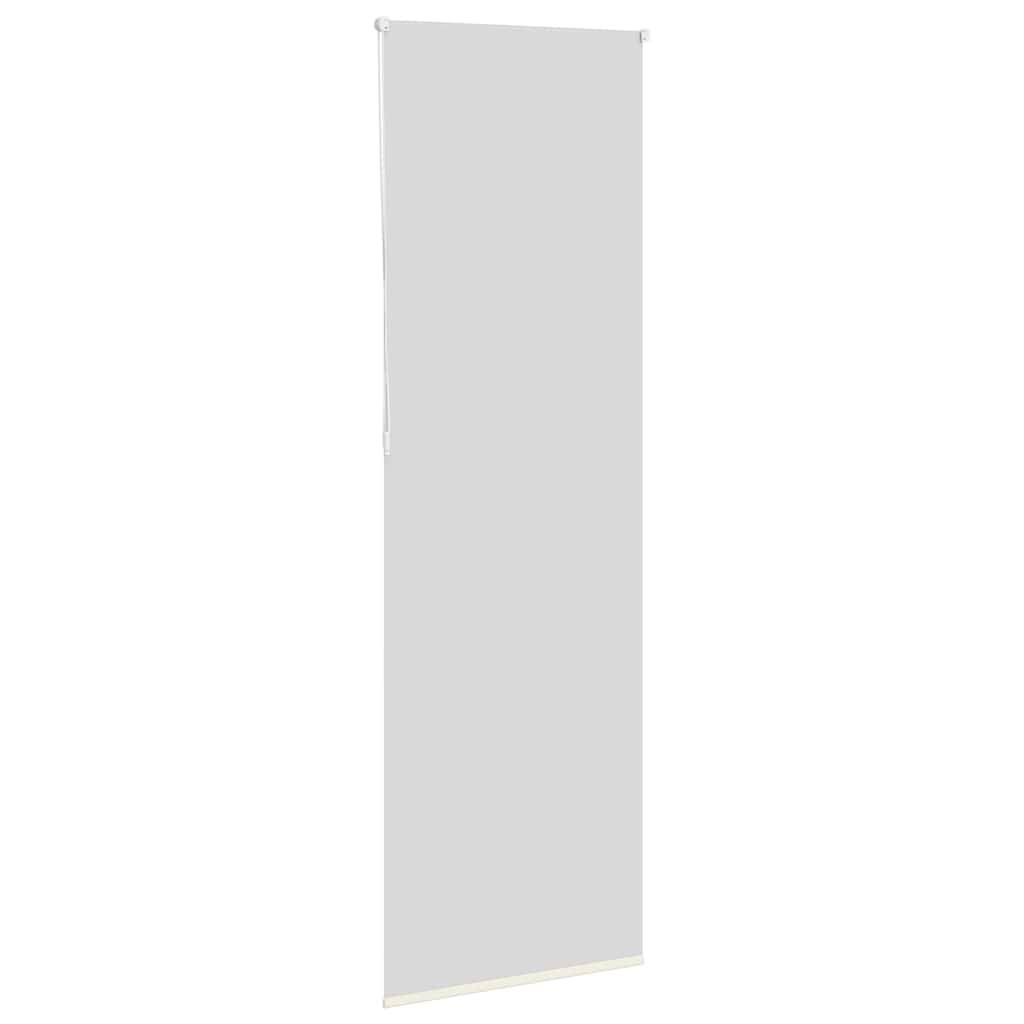 vidaXL Verdunkelungsrollo Cremeweiß 85x210cm Stoffbreite 80,7 cm
