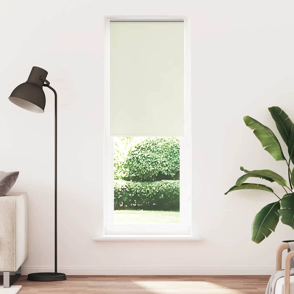 vidaXL Verdunkelungsrollo Cremeweiß 65x230cm Stoffbreite 60,7 cm