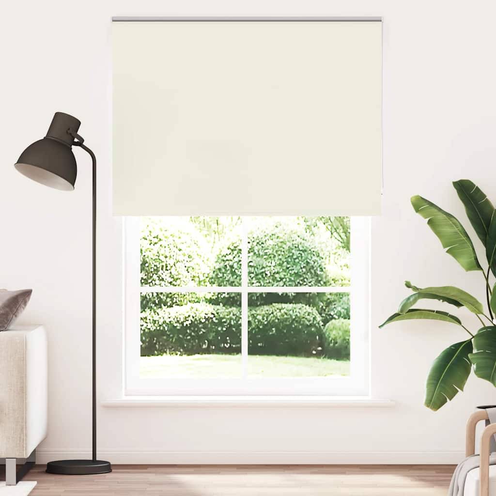vidaXL Verdunkelungsrollo Cremeweiß 165x210cm Stoffbreite 161,6cm