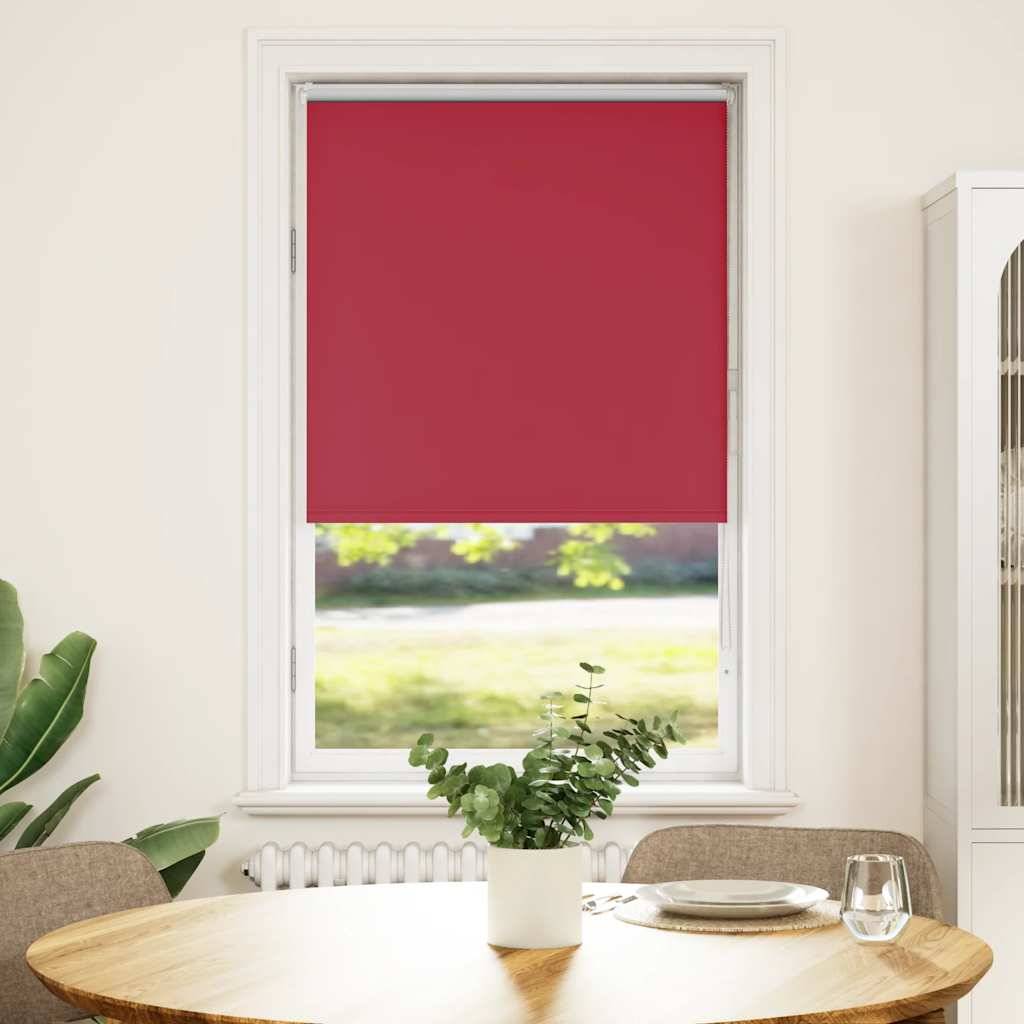 vidaXL Verdunkelungsrollo Rot 65x130 cm Stoffbreite 60,7 cm Polyester