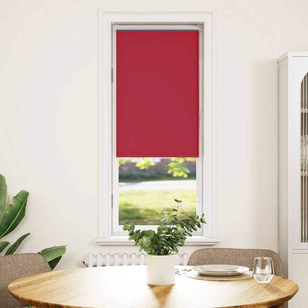 vidaXL Verdunkelungsrollo Rot 55x175 cm Stoffbreite 50,7 cm Polyester