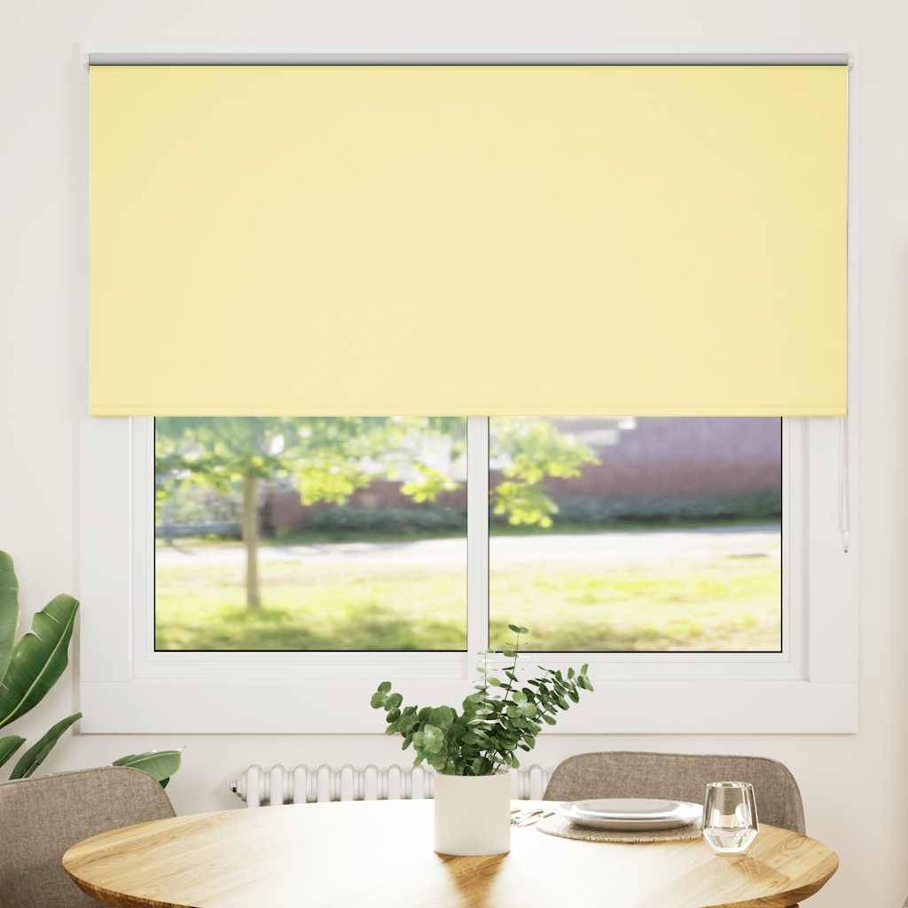 vidaXL Verdunkelungsrollo Gelb 145x150cm Stoffbreite 141,6cm Polyester