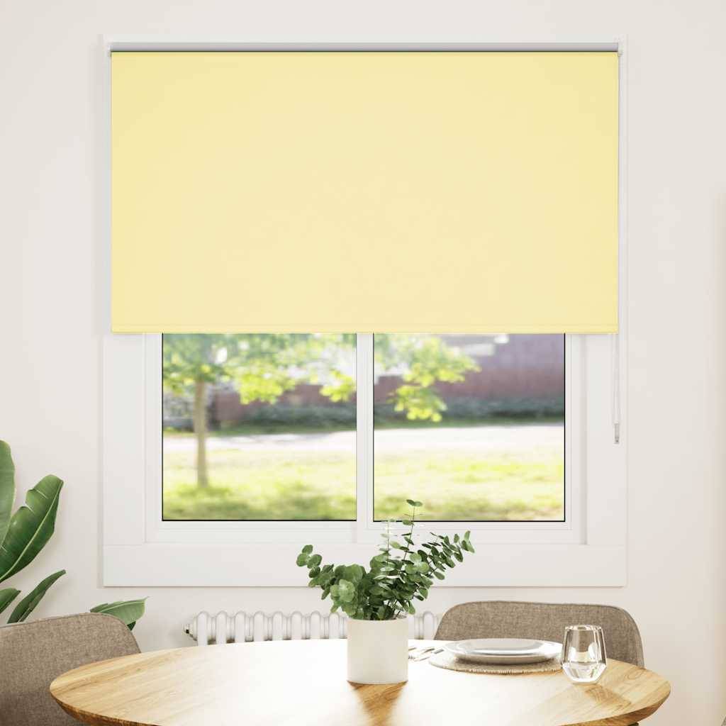 vidaXL Verdunkelungsrollo Gelb 135x150cm Stoffbreite 131,6cm Polyester