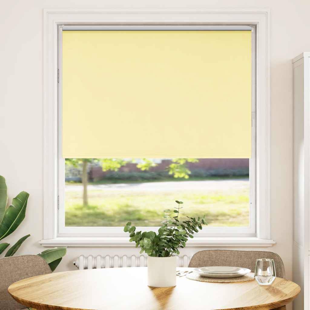 vidaXL Verdunkelungsrollo Gelb 105x150cm Stoffbreite 100,7cm Polyester