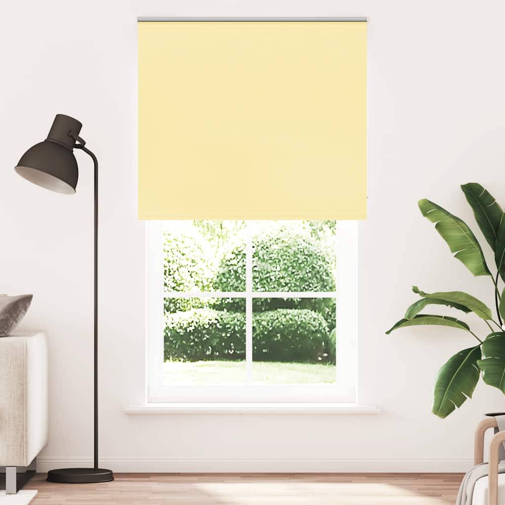 vidaXL Verdunkelungsrollo Gelb 140x210cm Stoffbreite 136,6cm Polyester