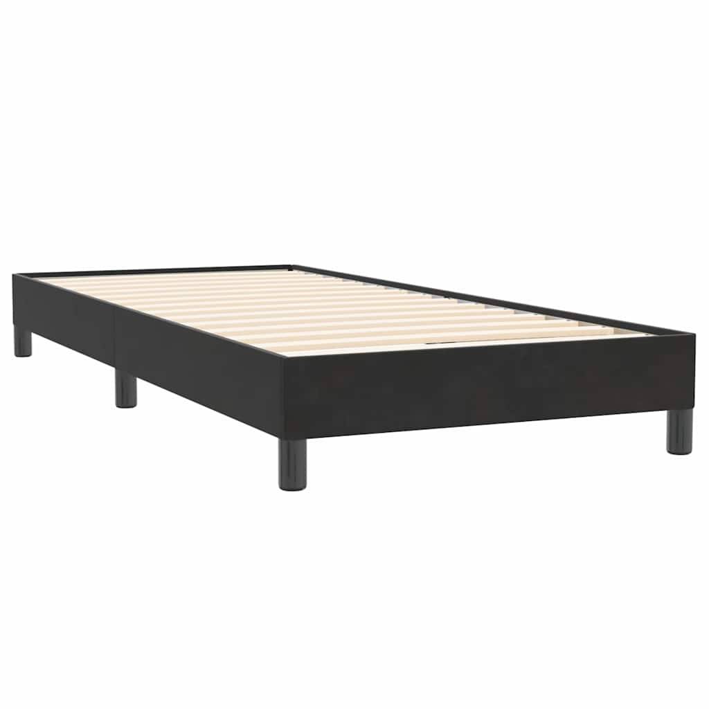 vidaXL Boxspringbett ohne Matratze Schwarz 80x220 cm Samt
