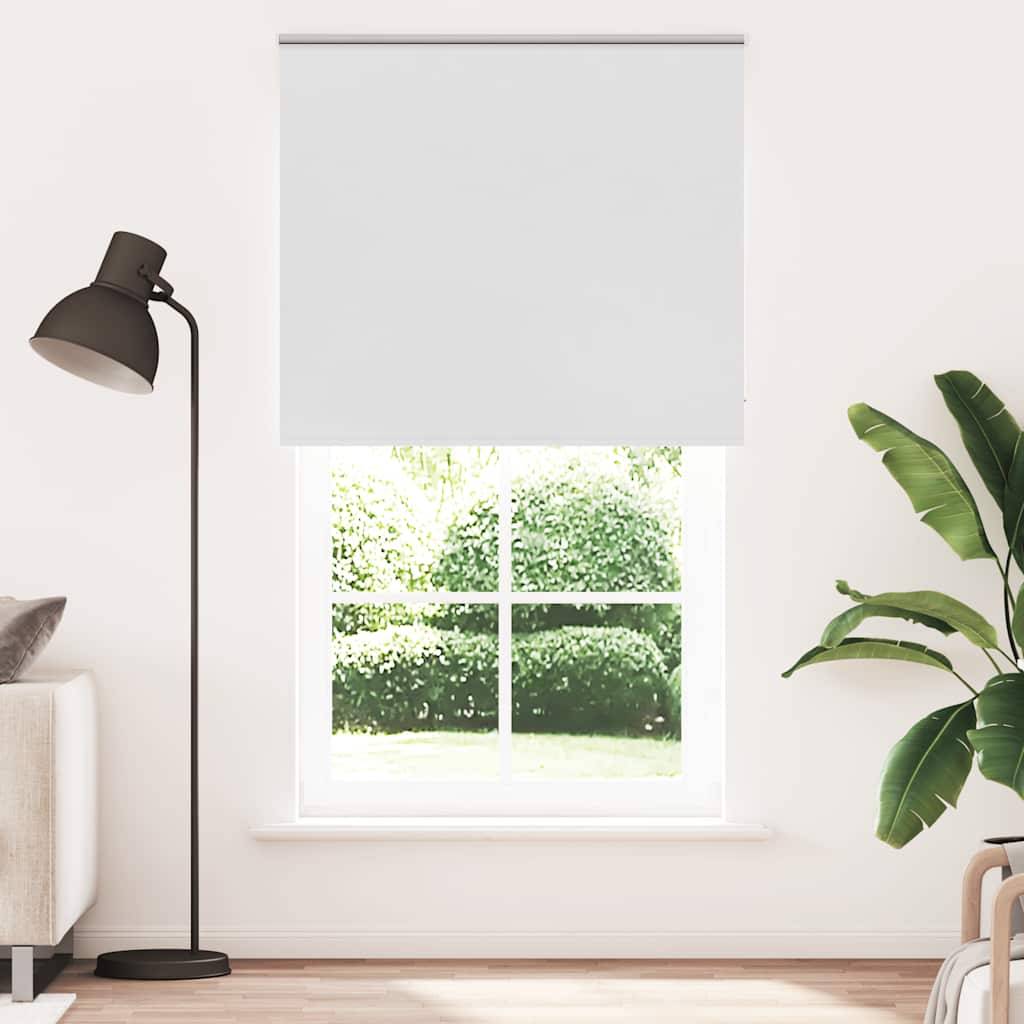 vidaXL Verdunkelungsrollo Weiß 120x230cm Stoffbreite 116,6cm Polyester