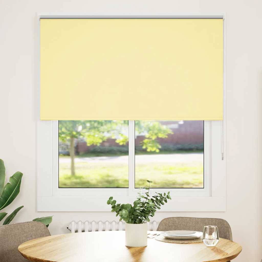 vidaXL Verdunkelungsrollo Gelb 140x175cm Stoffbreite 136,6cm Polyester