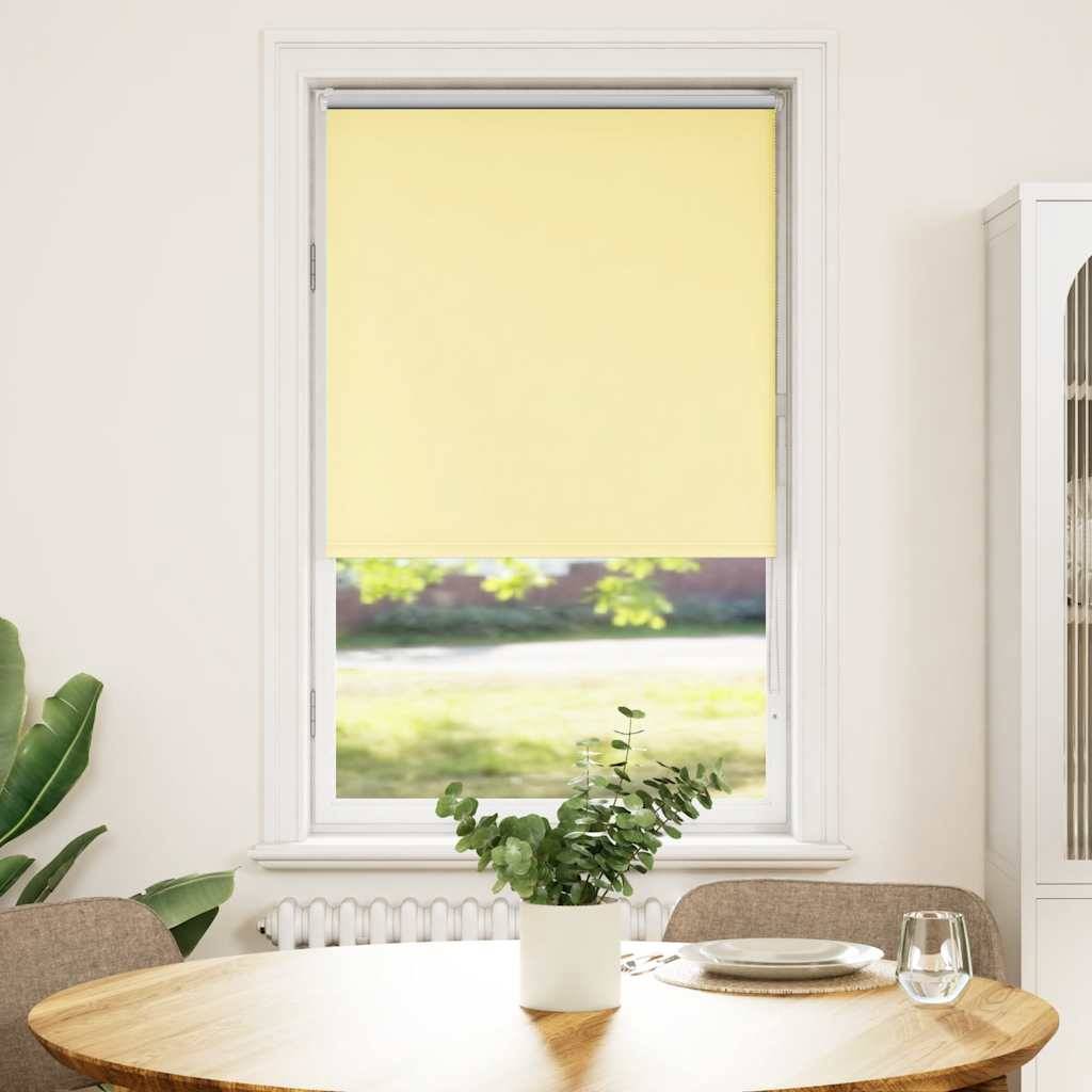 vidaXL Verdunkelungsrollo Gelb 75x150 cm Stoffbreite 70,7 cm Polyester