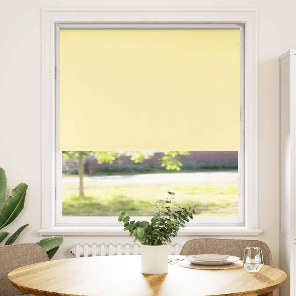 vidaXL Verdunkelungsrollo Gelb 100x150cm Stoffbreite 95,7 cm Polyester