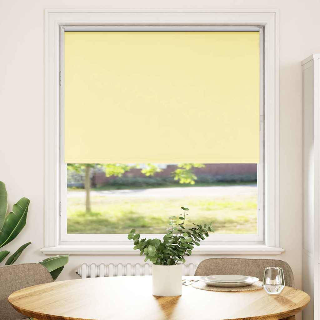 vidaXL Verdunkelungsrollo Gelb 95x150 cm Stoffbreite 90,7 cm Polyester