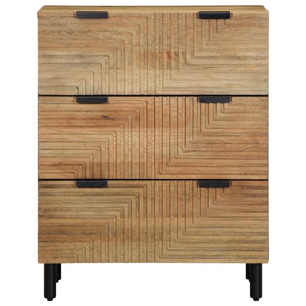 vidaXL Sideboards 2 Stk. Braun 60x33x75 cm Massivholz Mango