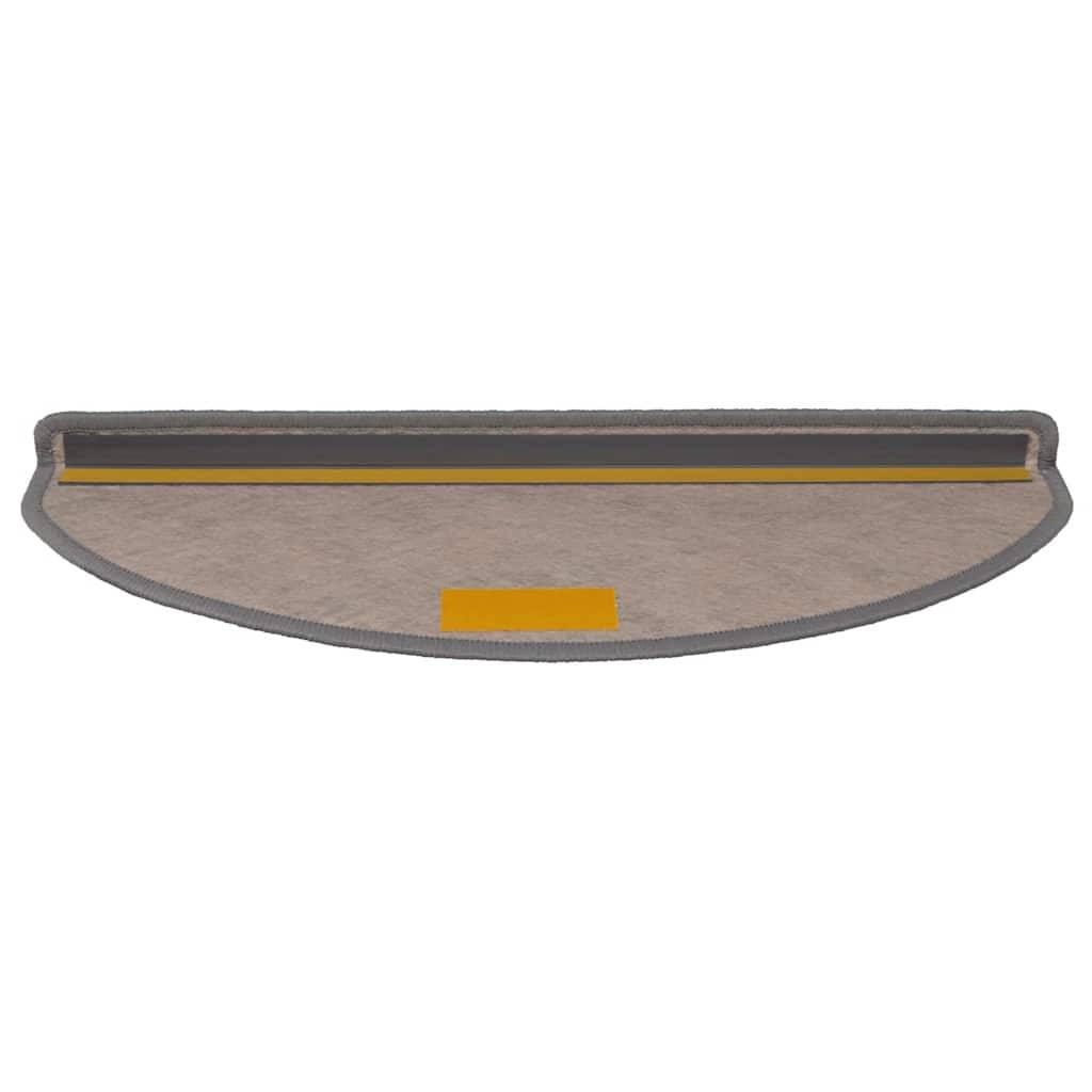 vidaXL Stufenmatten Selbstklebend Sisal-Optik 30Stk. 65x21x4cm Platina
