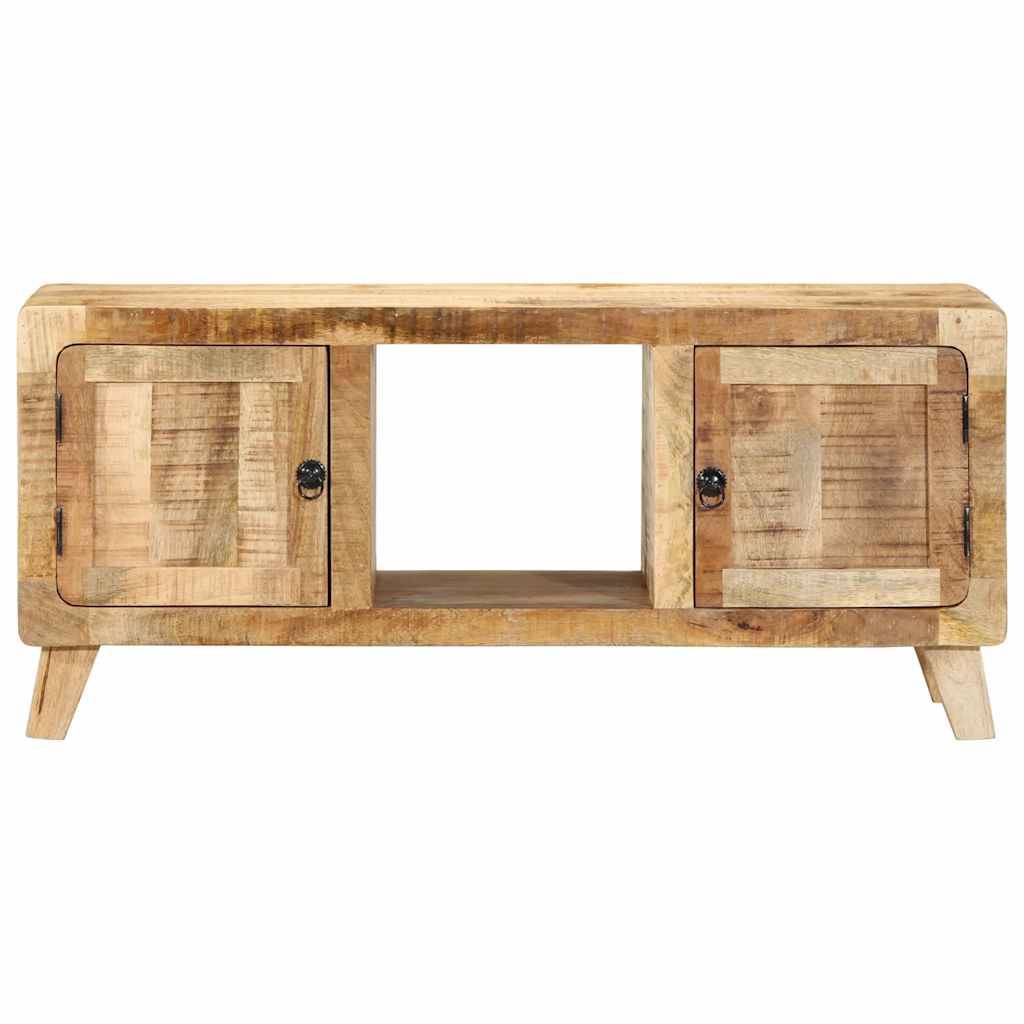 vidaXL TV-Schrank 105x46x32 cm Raues Massivholz Mango
