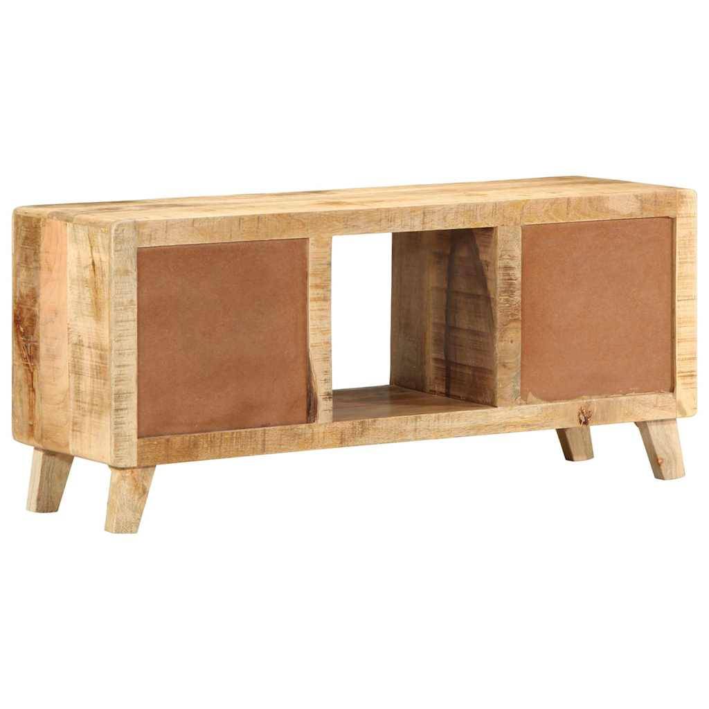 vidaXL TV-Schrank 105x46x32 cm Raues Massivholz Mango