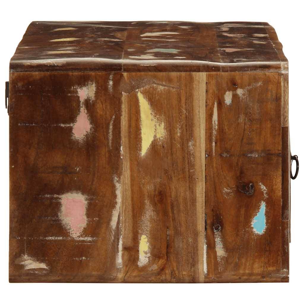 vidaXL TV-Wandschrank 100x32x25 cm Altholz Massivholz