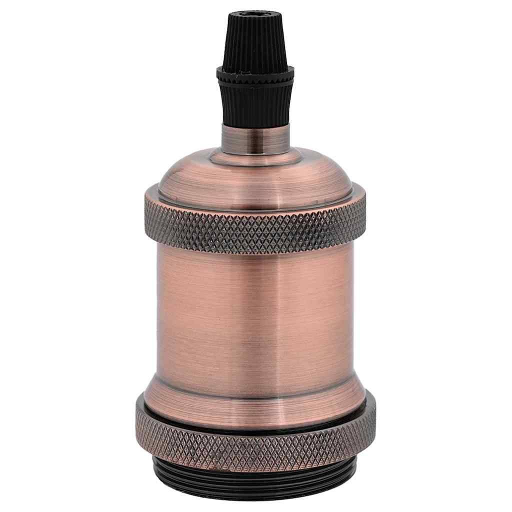 vidaXL Lampenfassungen 2 Stk. Rot-Bronze E27