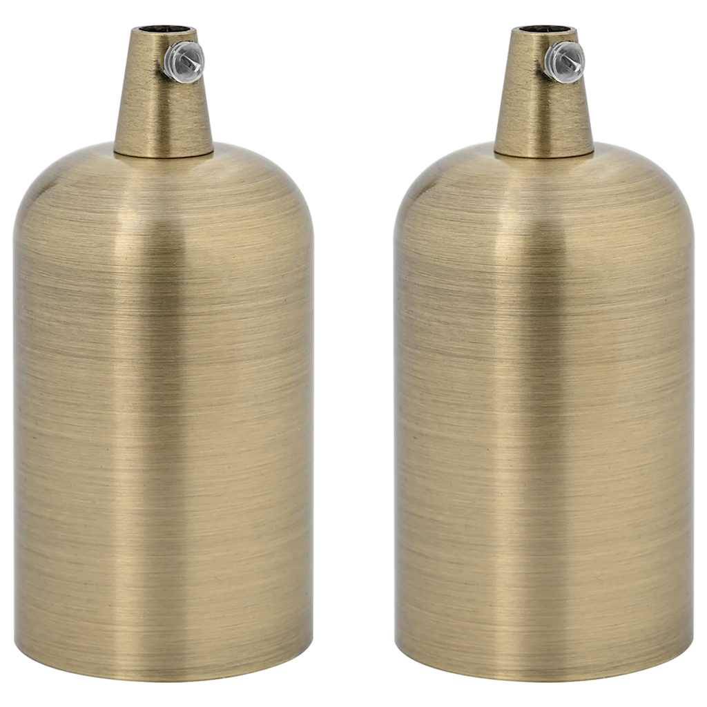 vidaXL Lampenfassungen 2 Stk. Bronze E27