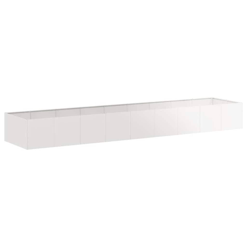 vidaXL Pflanzkübel 360x80x40 cm Edelstahl