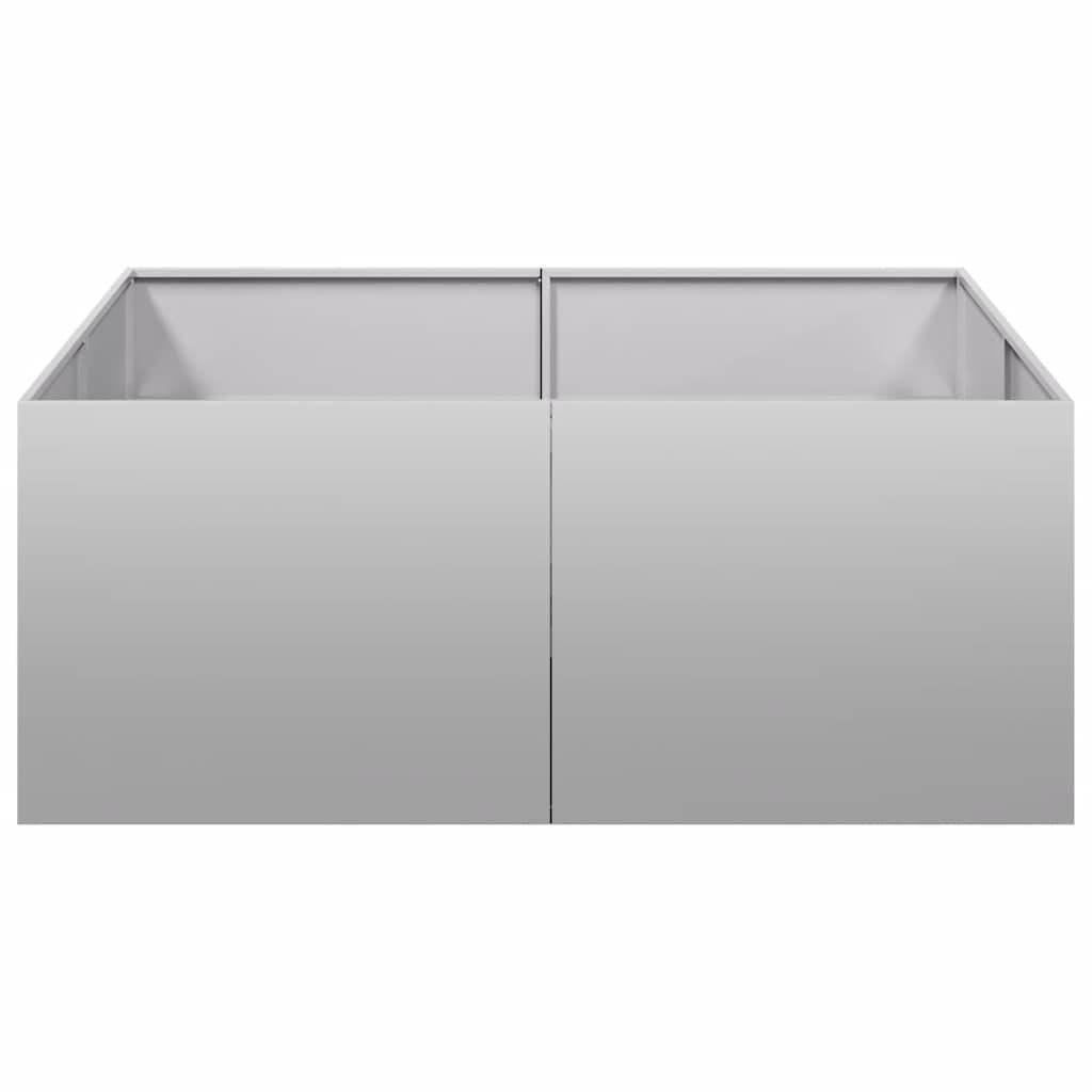vidaXL Pflanzkübel 100x100x40 cm Verzinkter Stahl