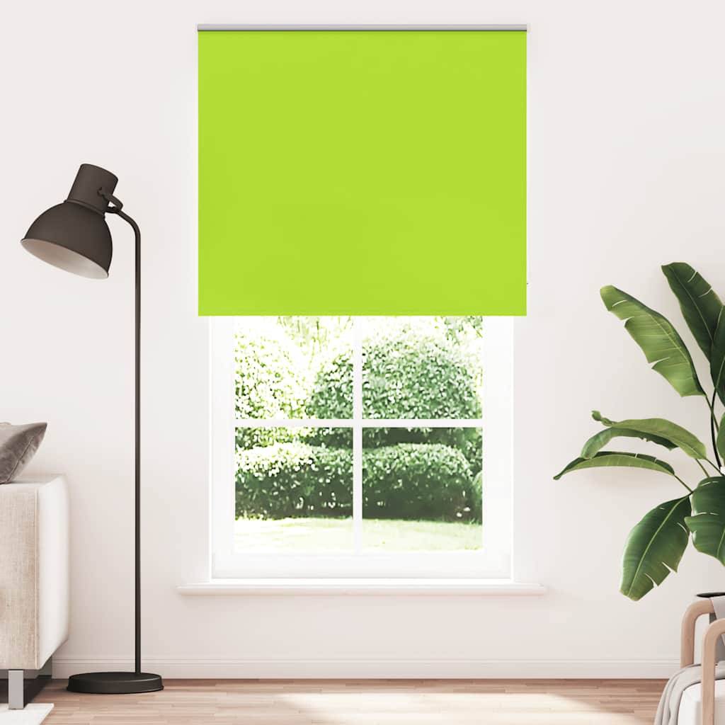 vidaXL Verdunkelungsrollo Grün 140x210cm Stoffbreite 136,6cm Polyester