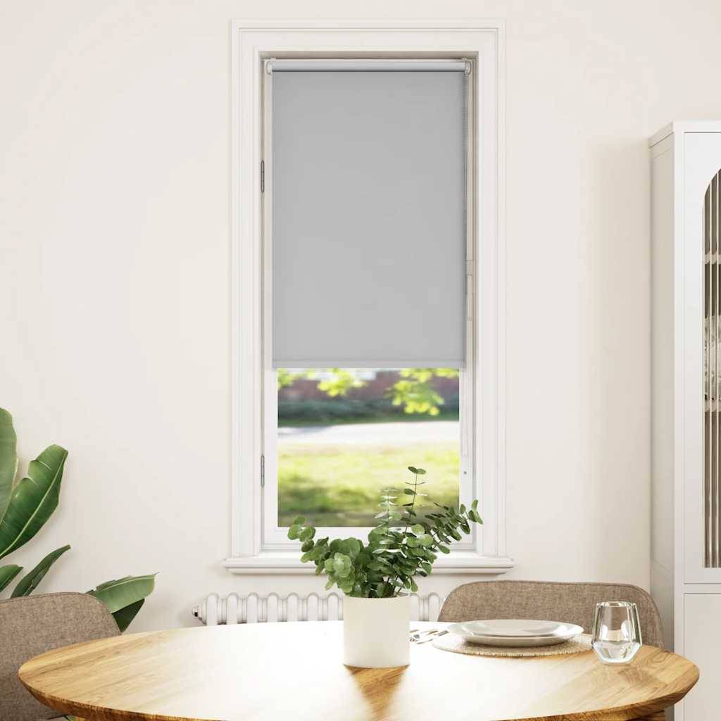 vidaXL Verdunkelungsrollo Hellgrau 45x130 cm Stoffbreite 40,7 cm