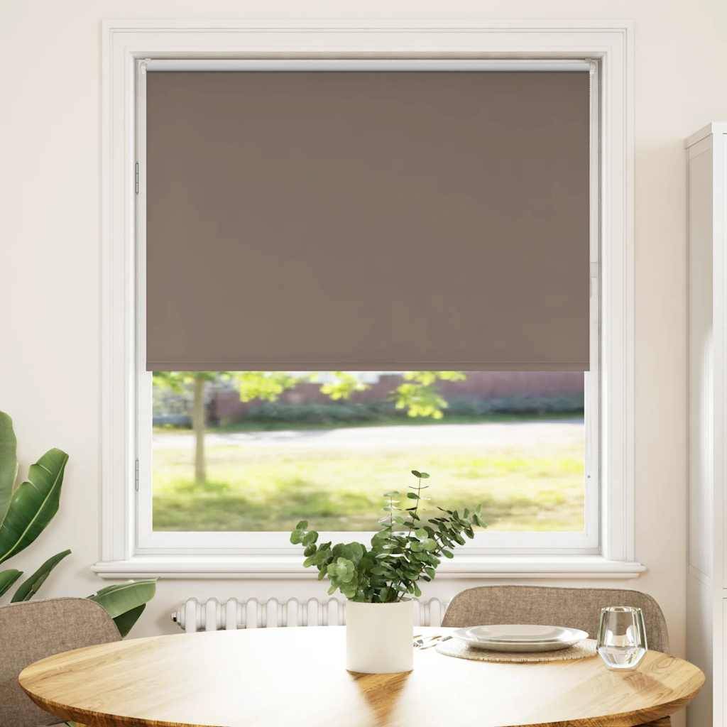vidaXL Verdunkelungsrollo Kaffeebraun 115x130cm Stoffbreite 110,7cm